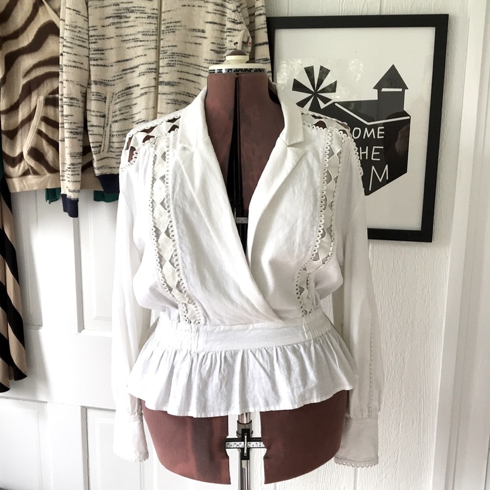 NWT HappyxNature Linen Blouse Size: XL